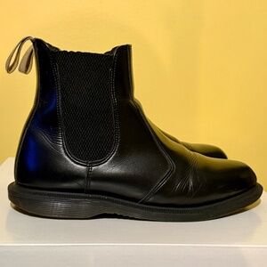 DR. MARTENS Vegan Flora Chelsea Boot (RARE) Black